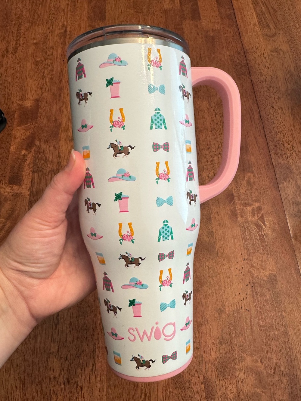 Swig Life 40oz Mega Mug Tumbler - Derby Day Print